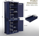 ARTPOWER 72" Tall Kitchen Pantry Storage Cabinet with Drawer and Adjustable Shelves, Pantry Cabinet for Kitchen, Bathroom or Hallway, Blue by CozyNest Decor