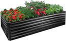 EDOSTORY Metal Raised Bed Garden Bed Kit, 8x4x2ft Tall Galvanized Planter Raised Garden Boxes Outdoor, Large Metal Raised Garden Beds for Flowers, Vegetables, Herbs by CozyNest Decor