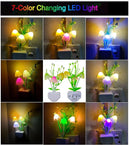 AUSAYE Sensor Night Light Plug in Mushroom Light LED Color Changing Nightlights for Kids, Adults, Bedroom, Bathroom,Hallway, Stairs, Kitchen Pack of 6 by TinyTreasures Baby Boutique