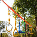 Climbing Gymnastic Rings for Kids - Strong Obstacle Course Ninja Ring Monkey Bars for Outdoor Backyard Play Sets, Swing Set by TinyTreasures Baby Boutique