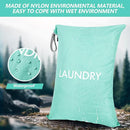 MissBoy Laundry Bag, Nylon Storage Bag for Dirty Clothes, Washable Laundry Bags with Zip for Travel Camping College Dorms, Lightweight Foldable Swimming Dry Wet Bag by TinyTreasures Baby Boutique