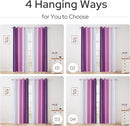 HOMEIDEAS Purple Ombre Blackout Curtains, 52 X 96 Inch Length Gradient Color Room Darkening Curtains with Grommet Thermal Insulated Window Drapes for Living Room, Bedroom, 2 Panels by TinyTreasures Baby Boutique