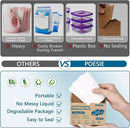 Poesie Travel Laundry Detergent Sheets 120 Sheets Liquidless Clothes Washing Strips Fresh Linen Scent (3 Pack 40 Count) by CozyNest Decor