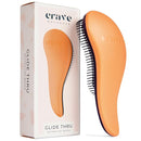 Crave Naturals Glide Thru Hair Brush - Detangler Brush for Curly, Straight, Wet or Dry Hair - Gentle Detangling Brusheses for Adults, Kids, Toddlers - Hair Accessories for Women, 7.5"x3" - Coral by TinyTreasures Baby Boutique