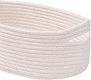 Baskets&Bins for Shelf Storage Organizing/Cute Basket to Store and Organize Household Items/Woven Rope Basket for Living Room, Bedroom,Playroom,3 Packs Off White by TinyTreasures Baby Boutique