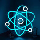 Molecule Neon Sign Blue White Led Neon Lights Neon Bar Signs for Wall Decor USB Light Up Sign Neon Molecular Structure Signs for Boys Room Party Kids Room Birthday by GreenHaven Gardens