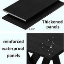 47” Wood Coffee Tables for Living Room Rustic Stands with Storage Shelf Black Coffee Tables for Living Room Farmhouse Center Stands with Shelf Farmhouse Rectangle Center Table by CozyNest Decor