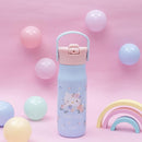 Zak Designs Harmony Hello Kitty 20oz Water Bottle for Travel or At Home, Recycled Stainless Steel is Leak-Proof When Closed and Vacuum Insulated with Straw Lid and Carry Handle by TinyTreasures Baby Boutique