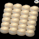 Aignis 24pcs Flameless LED Floating Candles, White Rose Plastic Tealight Battery Operated, 120+ Hours Glow Time, Cozy Light for Romantic Pool/Bathtub/Hot Bath/Wedding Centerpiece Decor(D2.83*H1.42) by CozyNest Decor