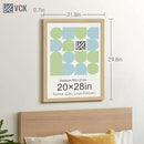 VCK 20x28 Picture Frame Set of 3 - Oak, Natural Solid Wood Poster Frames, Wall Mounting Hanging by CozyNest Decor