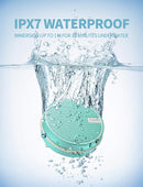 INSMY C12 IPX7 Waterproof Shower Bluetooth Speaker, Portable Small Speaker, Speakers Bluetooth Wireless Loud Clear Sound Support TF Card Suction Cup for Outdoor Kayak Canoe Beach Gift (Mint) by TinyTreasures Baby Boutique