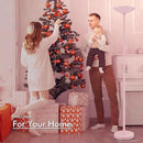 BoostArea Torchiere Floor Lamp Pink, 30W Super Bright LED Standing Lamp, 3000K Stepless Dimmable Pole Lamp with Rotary Switch, 71inch Tall Metal Modern Floor Lamps for Living Room,Bedroom,Home Decor by CozyNest Decor