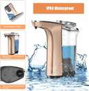 Automatic Soap Dispenser, PZOTRUF Touchless 17oz/500ml with Upgraded Infrared Sensor, 5 Adjustable Soap Dispensing Levels, Liquid Hand Soap Dispenser for Bathroom (Rose Gold) by CozyNest Decor
