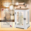 Memorial Lantern, Sympathy Gifts for Loss of Mom/Dad/Loved One, Bereavement Gifts, in Memory of Loved One Lantern,Celebration of Life, Memorial Gifts, Funeral Lantern,Those WE Love Don't GO Away by CozyNest Decor