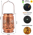 Solar Lanterns Outdoor Garden Decor, Gifts for Women, Mom, Grandma, Birthday, Thanksgiving, Decorative Waterproof Hanging Metal LED Light for Yard, Patio, Lawn, Landscape, Backyard (Hot Air Balloon) by GreenHaven Gardens