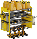 Power Tool Organizer Wall Mount with 4-Drill Holders-400Lbs Load Heavy Duty Metal 4-Layers Garage Storage and Organization Adjustable Battery Tools Rack Utility Racks Gifts for Men by GreenHaven Gardens