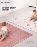 Baby Play Mat 59x71 Inch, 2 in 1 Fabric & XPE Dual-Sided Design Foldable Play Mats for Babies and Toddlers, Waterproof & Anti-Slip Baby Mat for Floor, Portable Baby Foam Crawling Mat with Travel Bag by TinyTreasures Baby Boutique