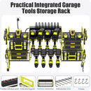 CCCEI Green Power Tool Organizer Wall Mount, Large Tools and Battery Storage Rack Charging Station Individual Switches. Drills Holder, Garage Utility Shelves with 6FT Power Strip. Gift for Men. by GreenHaven Gardens