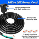 Dishwasher Installation Kit - 6 FT Stainless Steel Dishwasher Hose with 3/8" Compression Connections,Food Grade PEX Inner Tube Dishwasher Water Supply Line with Elbows,Adapters and 6 FT Power Cord by CozyNest Decor