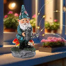 Solar Gnome Statue for Garden with Watering Can Light 8" Resin Gnome Figurines Outdoor Paito Yard Porch Decor Birthday Housewarming Gnomes Gifts for Women Mom Grandma Wife Sister by CozyNest Decor