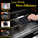 Grill Brush Bristle Free, 4 in 1 Grill Brush for Outdoor Grill with Replaceable Cleaning Head, Extra Long Safe Steam Grill Cleaner Brush with Scraper for Cast Iron, Stainless-Steel Grates