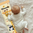 Customize Name Growth Chart Wall, Funny Giraffe Premium Canvas Removable Height Chart for Kids, Height Measurement for Wall, Unisex Kids Room Wall Decor, Measuring Height Charts by TinyTreasures Baby Boutique