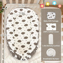 Baby Lounger- Baby Nest for 0-24 Months, Ultra Soft Organic Cotton Breathable & Portable Baby Lounger, Baby Lounger Pillow for Newborn by TinyTreasures Baby Boutique