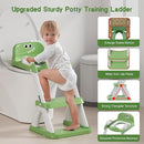Potty Training Seat, Toddler Toilet Seat for Kids Boys Girls, 2 in 1 Potty Training Toilet for Kids, Splash Guard Anti-Slip Pad Step Stool, Adjust High Potty Chair for Toddler Kid Boys Girls by TinyTreasures Baby Boutique