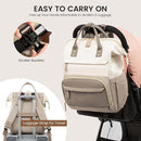 LOVEVOOK Diaper Bag Backpack, Baby Bag with Changing Station, Large Diaper Backpack for Moms Dads, Waterproof Leather Accents Baby Boy and Girl Bag for Travel Baby Essentials by TinyTreasures Baby Boutique