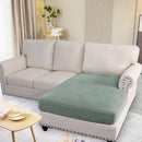 H.VERSAILTEX Super Stretch Individual Chaise Cover Sectional Couch Covers for L Shaped Sofa Both Left/Right Featuring Thick Jacquard Textured Twill Fabric (1 Piece Chaise Cover, Sage) by CozyNest Decor