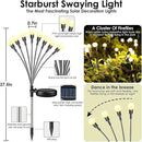OZS Solar Garden Lights(6Pack Total 48LED) -Solar Lights Outdoor, Firefly Light for Outside, Sway by Wind, Fairy Light Outdoor Waterproof for Patio Pathway Garden Decor(Warm White) by GreenHaven Gardens
