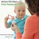 JEXFUN Baby Breastmilk Popsicle Molds & Baby Fruit Food Feeder Pacifier Combo, BPA Free Silicone Nibble Freezer Tray Storage Containers Teething Toys for Safe Infant Self Feeding, 4 Month+(Orange) by TinyTreasures Baby Boutique
