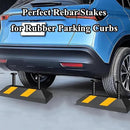 16 Inch Rebar Stakes 10 Pack Heavy Duty Ground Anchors 1/2 Inch Diameter Galvanized Steel Asphalt Anchoring Metal Spikes for Speed Bump, Parking Curb and Camping Tent by CozyNest Decor