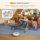 roborock Q7 M5 Robot Vacuum and Mop Combo, 10,000Pa HyperForce Suction, Robotic Vacuum Cleaner, Dual Anti-Tangle System, APP-Controlled Mopping, LiDAR Navigation, for Pet Hair and Carpet, White by CozyNest Decor