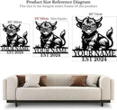 Personalized Highland Cow Name metal Signs,Custom Highland Cow Metal Shed Wall Decor,Black Metal Wall Art Plaques Outdoor wall Decorative Signage (Style C) by CozyNest Decor