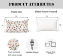 YOUR SMILE Classical Embroidery Jacquard Orange Square Decorative Throw Pillow Case Cushion Cover,12x20 inch by CozyNest Decor