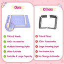 2-in-1 400 Pcs Friendship Bracelet Making Kit for Girls,Weaving Loom Kit Toys, Craft Kits for Kids,Age 6-12 Year Old Girls Gifts Ideas, Bracelet & Coaster & Bag Weaving Making kit by TinyTreasures Baby Boutique