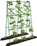 Compact A-Frame Plant Trellis for Peas, Beans & Small Climbing Plants - Rust-Resistant, Easy to Assemble, Lightweight Steel, Ideal for Raised Beds & Container Gardens(31" W x 47" H) by GreenHaven Gardens