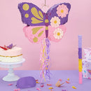WERNNSAI Butterfly Piñata - Butterfly Birthday Party Supplies Pinata with Stick and Blindfold for Girls Kids Pull String Piñata Family Games Classroom Birthday Party Decorations 16.4” x 12.4” by TinyTreasures Baby Boutique