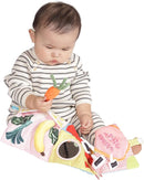 Manhattan Toy Mini-Apple Farm Soft Activity Crinkle Book for Baby & Toddler with Discovery Mirror and Textured Teether Multicolor by TinyTreasures Baby Boutique