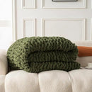 Ultra Soft Chunky Knit Blanket Throw -40x50 Hand Knitted Warm Chenille Throw Blanket, Home Decor Soft Thick Yarn Cable Knit Blanket Breathable Fleece Banket Christmas for Couch Bed Sofa Best GIF by CozyNest Decor