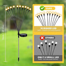 Solar Garden Lights, 4-Pack Dual Mode 40-LED Waterproof Outdoor Solar Firefly Lights for Yard, Patio, Pathway – Warm White Ambiance by GreenHaven Gardens