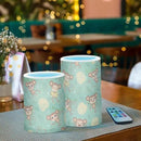 Flickering Flameless Candles, Cute Monkey LED Candles with Remote Timer, Set of 2 Battery Operated Candle for Valentine Wedding Birthday by GreenHaven Gardens