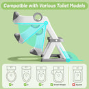 Frog Potty Training Seat, Upgrade Toddler Toilet Seat for Kids Boys Girls, 2 in 1 Potty Training Toilet for Kids, Splash Guard Anti-Slip Pad Step Stool by TinyTreasures Baby Boutique