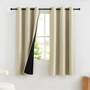 NICETOWN 100% Blackout Curtains for Bedroom Solid Thermal Insulated Grommet Room Darkening Curtains & Drapes Luxury Decor for Living Room Nursery, 52 x 84 Inch, Cream, 2 Panels by TinyTreasures Baby Boutique