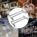 Enenes Heavy Duty Metal Stemware Rack 2 Pack, 10.3 Inch Under Cabinet Hanging Wine Glass Holder for Kitchen Bar, Organize Cups, Goblets, Wine Glasses by CozyNest Decor