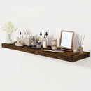 Floating Shelves 48 Inch Long, 12 Inch Deep Floating Shelves for Wall, 48 x 12 Large Wall Shelves for Home Storage & Display, 2" Thicked Floating Shelf for Bedroom, Living Room, Rustic Brown, 1 Pack by CozyNest Decor