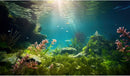 Ocean Floor Fish Tank Background Under The Sea Aquarium Background Underwater Aquatic Plants Sunray Terrarium Backgrounds Deep Sea Rock Tropical Aquarium Fish Tank Backgrounds Decors 48x18in by GreenHaven Gardens
