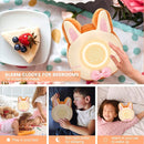 QANYI Bunny Night Light for Kids - Soft Plush Toy with Bunny Alarm Clock, Sleep Light for Bedroom, Gifting, Christmas, New Year by TinyTreasures Baby Boutique