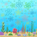 187PCS Flower Bubbles Wall Decals Under The Sea Birthday Party Decorations Ocean Wall Stickers Wall Decor for Bathroom Nursery Bedroom Home Classroom Car by CozyNest Decor